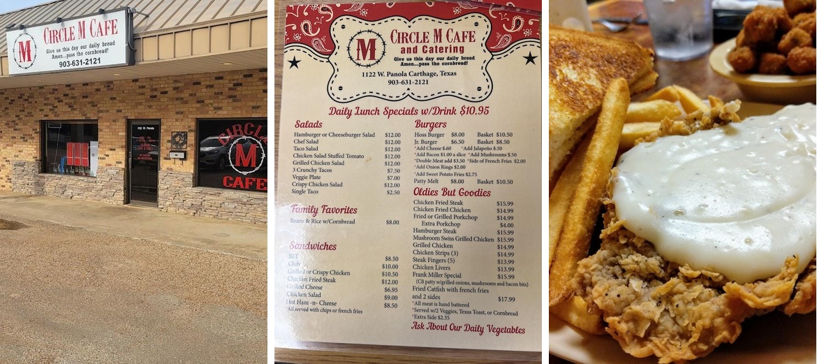 Circle M Cafe Menu
